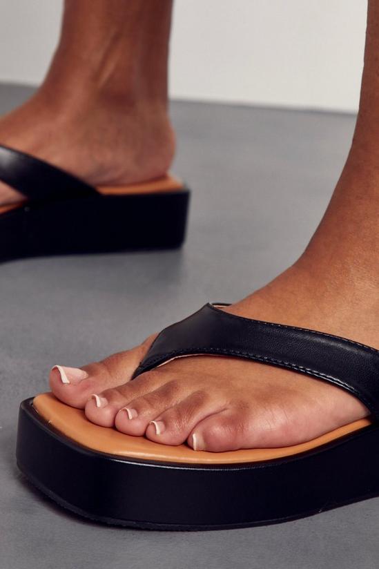 MissPap Chunky Platform Toe Post Sandal 2