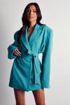 MissPap Premium Tailored Oversized Belted Blazer Dress thumbnail 5