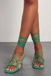 MissPap Strappy Lace Up Mid Heels thumbnail 1
