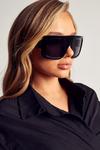 MissPap Extreme Oversized Flat Top Sunglasses thumbnail 1
