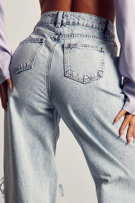 MissPap Raw Hem Distressed Denim Jeans 5