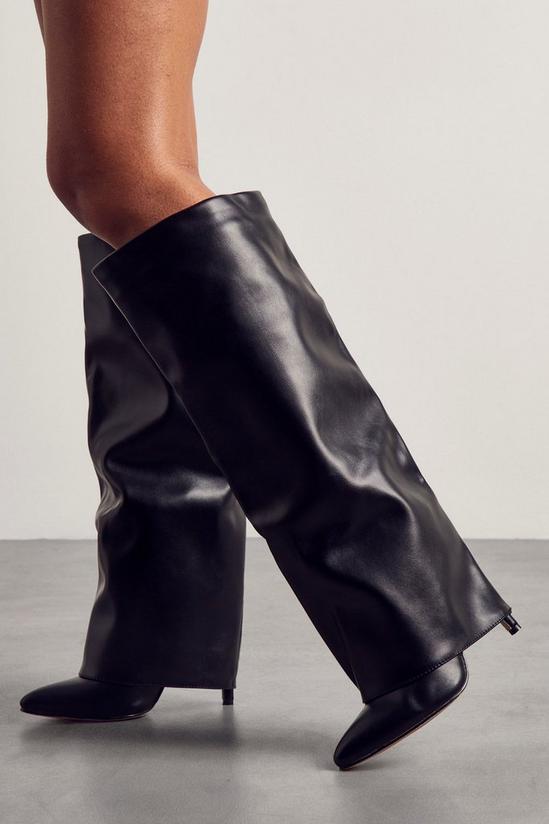MissPap Over The Knee Folded Heeled Boots 2