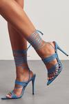 MissPap Super Strappy Lace Up Pointed Heels thumbnail 1
