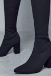 MissPap Over The Knee Stretch Heeled Boots thumbnail 2