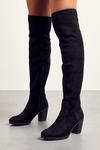 MissPap Over The Knee Faux Suede Heeled Boots thumbnail 3