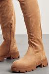 MissPap Over The Knee Faux Suede Chunky Boot thumbnail 2
