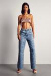 MissPap Washed Marble Print Wide Leg Jeans thumbnail 1