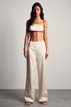 MissPap Hammered Satin Bralet And Trouser Co-ord thumbnail 1