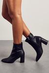 MissPap Pointed Block Heel Ankle Boot thumbnail 1