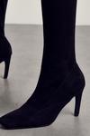 MissPap Faux Suede Over The Knee Heeled Boots thumbnail 2