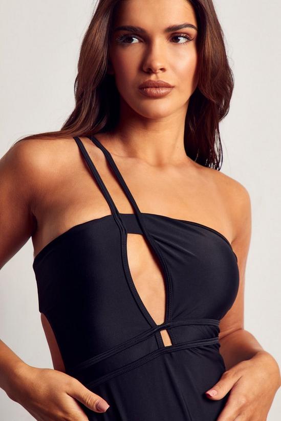 MissPap One Shoulder Strappy Cut Out Swimsuit 2