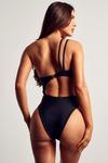 MissPap One Shoulder Strappy Cut Out Swimsuit thumbnail 3