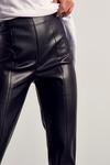 MissPap Leather Look Slim Split Front Trouser thumbnail 5