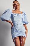 MissPap Extreme Puff Sleeve Ruched Mini Dress thumbnail 1