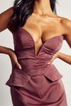 MissPap Premium Satin Plunge Corset Dress thumbnail 2