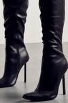 MissPap Knee High Metal Heeled Boots thumbnail 2