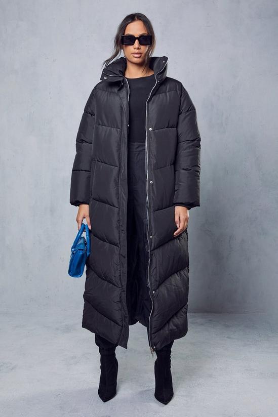 MissPap Quilted Longline Puffer Coat 1