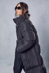 MissPap Quilted Longline Puffer Coat thumbnail 2
