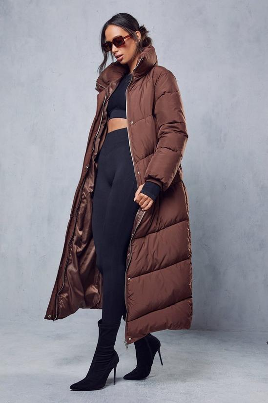 MissPap Quilted Longline Puffer Coat 4