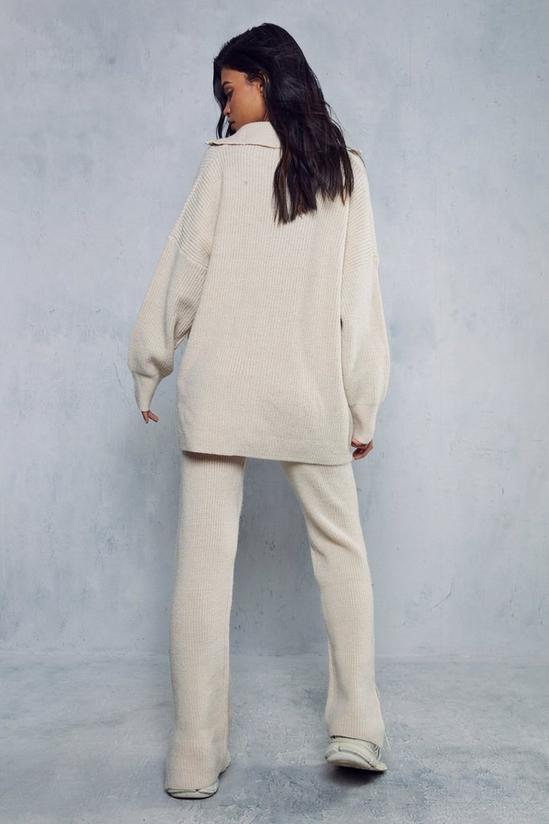 MissPap Oversized Rib Knit Zip Up Co-ord 3