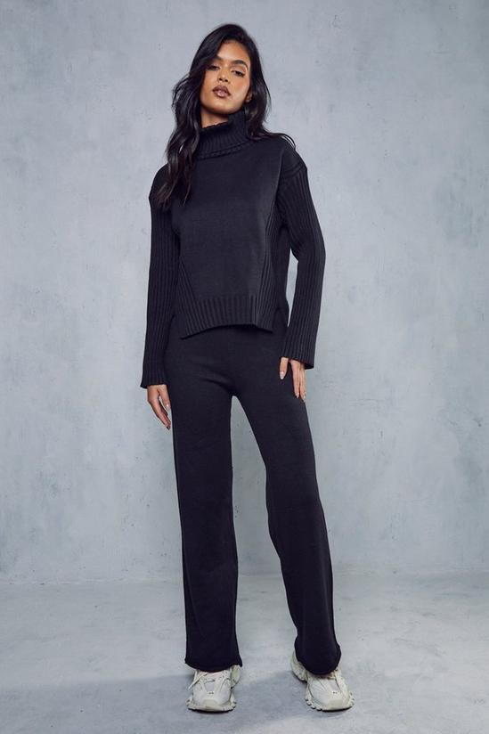 MissPap Oversized Turtle Neck Knitted Co-ord 1
