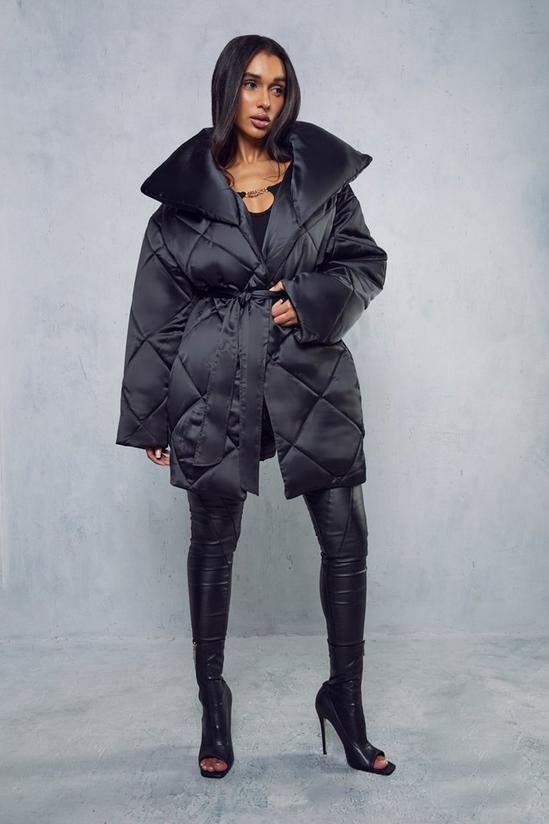 MissPap Belted Oversized Quilted Coat 4