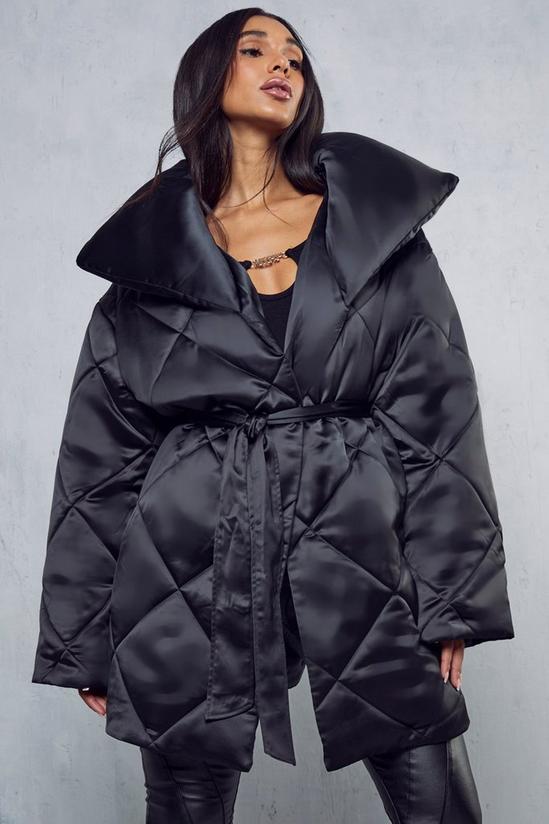 MissPap Belted Oversized Quilted Coat 5