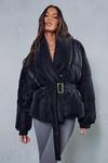 MissPap Belted Soft Touch Puffer Jacket thumbnail 1