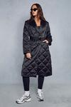 MissPap Longline Quilted Puffer Coat thumbnail 1