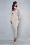 MissPap High Neck Cut Out Knitted Maxi Dress thumbnail 1