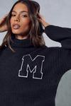 MissPap M Embroidered Turtleneck Knitted Jumper thumbnail 6