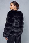 MissPap Faux Fur Panelled Coat thumbnail 3