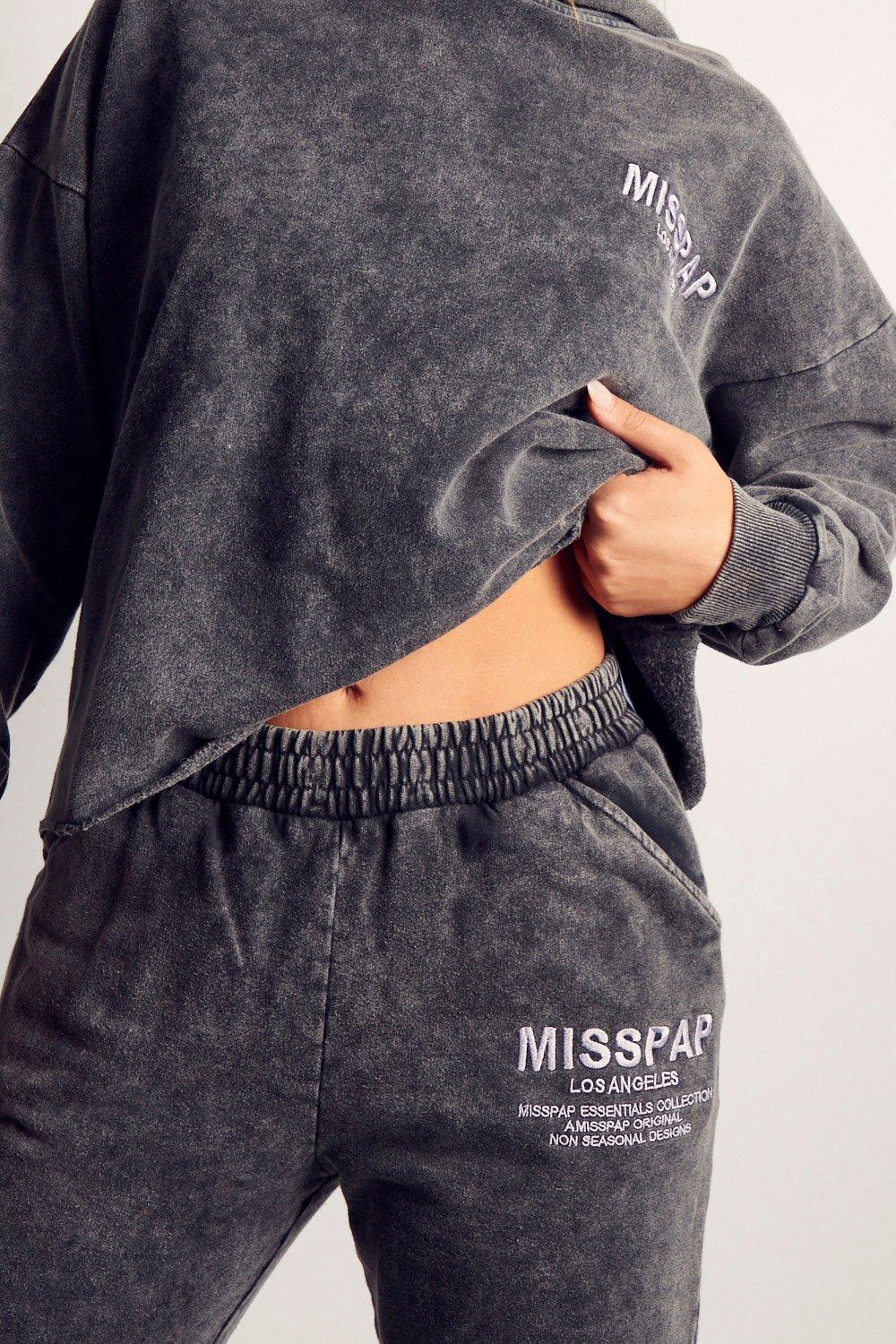 Misspap grey online joggers