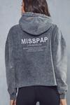 MissPap Acid Wash Embroidered Oversized Hoodie thumbnail 3