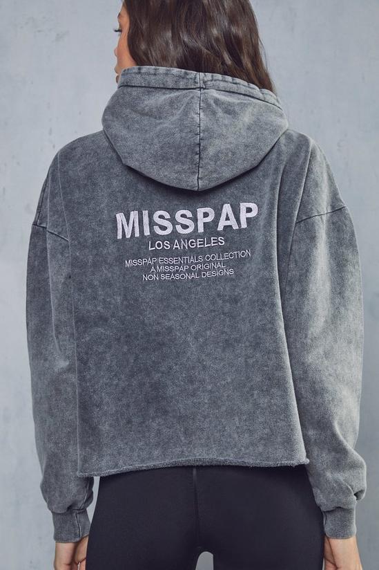MissPap Acid Wash Embroidered Oversized Hoodie 3