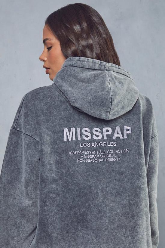 MissPap Acid Wash Embroidered Oversized Hoodie 6