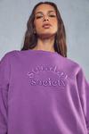 MissPap Sunday Society Embroidered Sweatshirt thumbnail 2