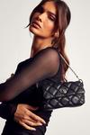 MissPap Leather Look Quilted Diamante Strap Bag thumbnail 1