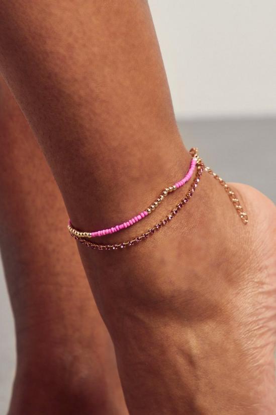 MissPap Beaded Double Layer Anklet 2