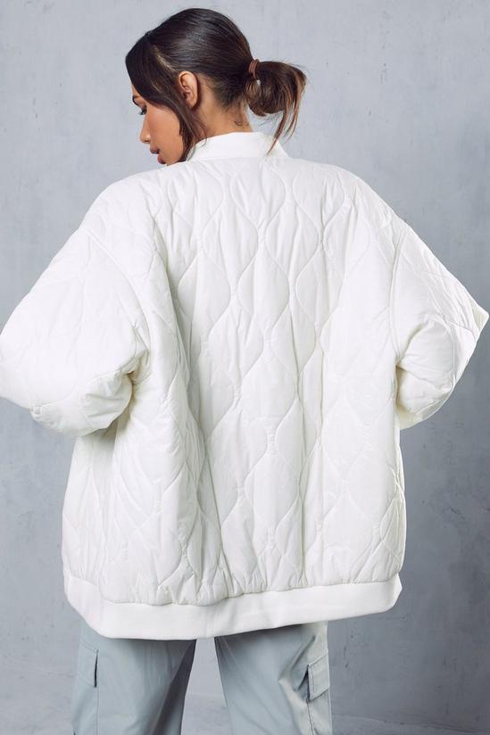 MissPap Quilted Oversized Bomber Jacket 3