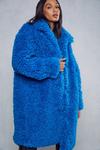 MissPap Shaggy Faux Fur Longline Coat thumbnail 5