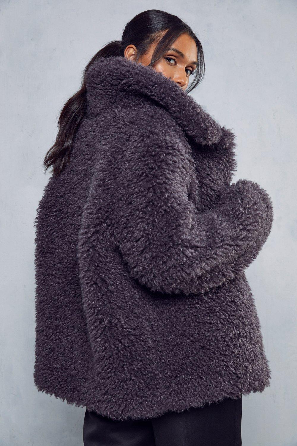 Superdry chester store faux fur coat