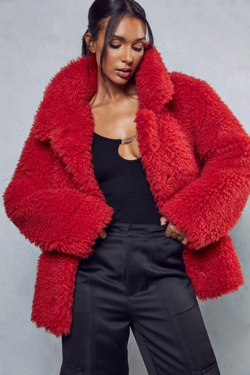 Red hot sale bear coat