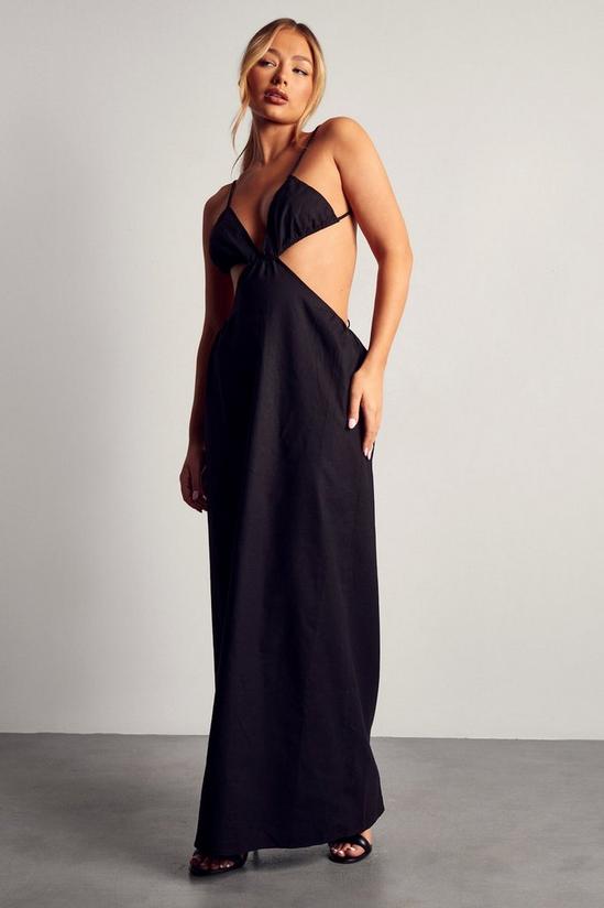 MissPap Cut Out Strappy Low Back Maxi Dress 1