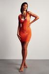 MissPap Knitted Plunge Front Mini Dress thumbnail 4