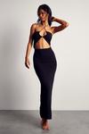 MissPap Knitted Keyhole Cut Out Maxi Dress thumbnail 1