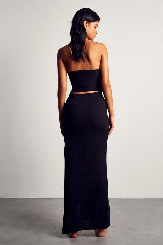 MissPap Knitted Keyhole Cut Out Maxi Dress 3