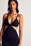 MissPap Knitted Strappy Cut Out Maxi Dress thumbnail 5