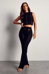 MissPap Knitted Ladder Crop Top And Trouser Set thumbnail 4