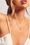 MissPap Double Ring Interlock Necklace thumbnail 2